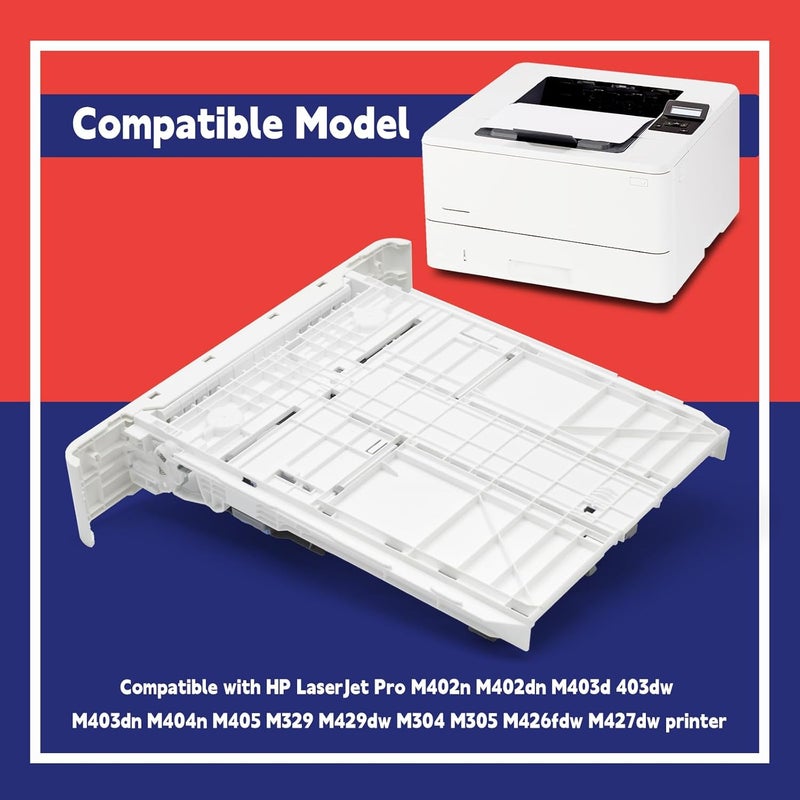 Dusledel RM2-5392-000 Cassette Paper Input Tray 2 Replacement for HP LaserJet M304 M305 M402n M402dn M403d M403dn M404n M405 M406 M407 M329 M426fdw M427dw M429dw M430 Replace RM2-5392-000CN RM2-5392 - Image 3